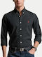 Long-sleeved Cotton Shirt Black