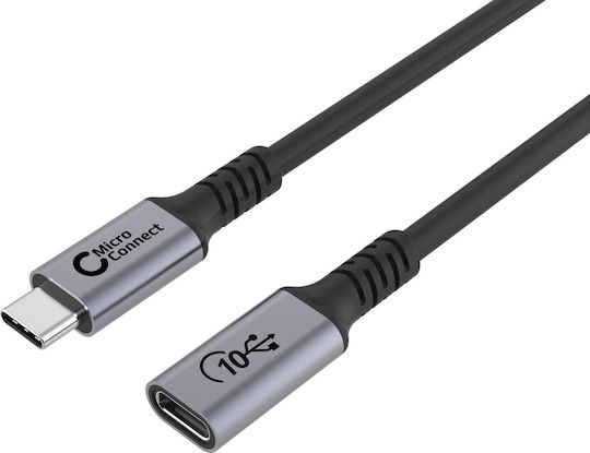 Microconnect USB 3.2 Cable USB-C Male - USB-C Female 100W PD Black 1.5m
