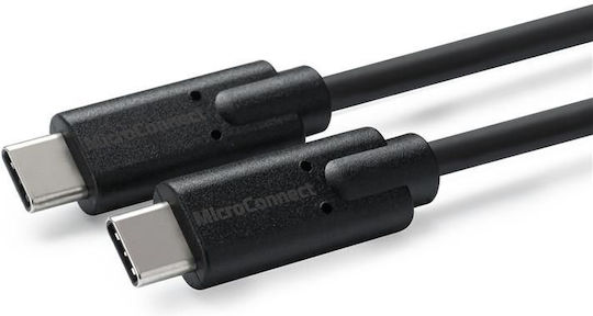 Microconnect USB 2.0 Cable USB-C Male - USB-C 100W PD Black 3m USB3.1CC3