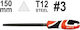 Yato 150mm Пила за нокти Метал Триъгълник с Дръжка