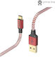 HAMA Cablu USB 2.0 USB-C Masculin - USB-A Roșu 1.5m 00201559
