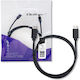 Qoltec USB 2.0 Kabel USB-C männlich - USB-C 5W Schwarz 1.4m (52343)