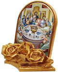 Christening Favor with Religious Icon Last Supper 30pcs 9x9cm