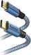 HAMA Редовна USB 2.0 Кабел USB-C мъжки - USB-C мъжки 15W Син 1.5м (00201557)