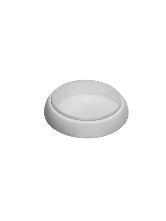 Eurohandel Πλαφονιέρα Οροφής Εξωτερικού Χώρου E27 σε Λευκό Χρώμα A2900-MP