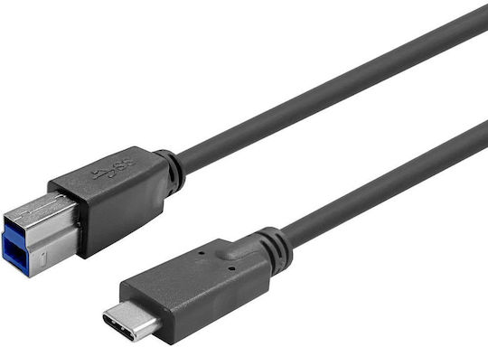 Vivolink USB 2.0 Cable USB Type-C Male to USB-B Black 15m