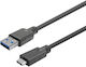 Vivolink USB 2.0 Cable USB-C male - USB-A Μαύρο 15m PROUSBCAMM15