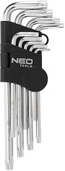 Neo Tools Set 9 L Chei Torx TOP-09-526