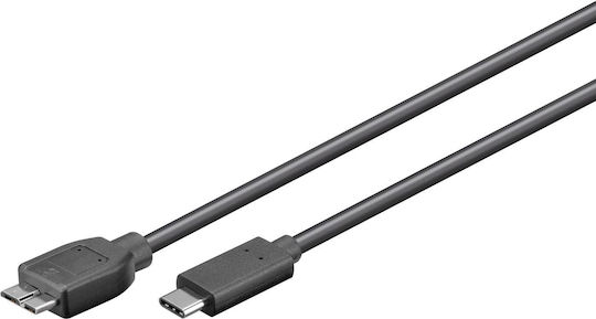 Microconnect USB 2.0 Cable USB-C male - micro USB-B Μαύρο 1m USB3.1CAMIB3.01