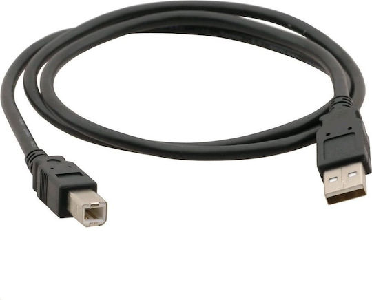 C-TECH USB 2.0 Cable USB-C male - USB-B Μαύρο 1.8m CB-USB2AB-18-B