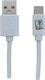 2GO Regular USB 2.0 Cablu USB-C bărbătesc - USB-A Alb 1m (795925)