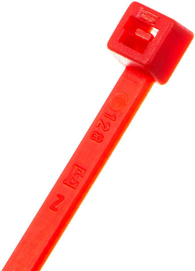 EM Group Δεματικά Καλωδίων Πλαστικά 140mmx140mm σε Κόκκινο χρώμα (100τμχ) (BMRD1436)