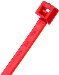 EM Group Plastische Kabelbinder 200mmx3.5mm in Rote Farbe (100Stück) BMRD2036