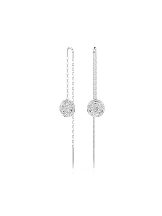 Swarovski Earrings Dangling made of Silver with Diamond