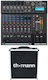 The t.mix 1202 FXMP USB Αναλογική Κονσόλα 12 Καναλιών με Phantom Power & 6 Εισόδους XLR & Bluetooth Case Bundle
