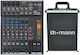 The t.mix Xmix 802 USB Αναλογική Κονσόλα 8 Καναλιών με Phantom Power & 4 Εισόδους XLR Case Bundle