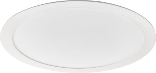 Kanlux Rundes Vertieftes LED-Panel 24W mit Natürliches Weiß Licht 4000K