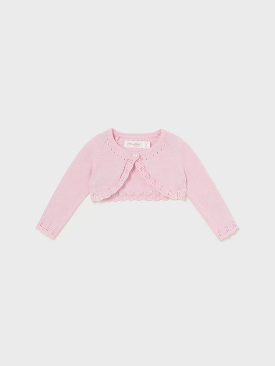 Mayoral Kids Bolero Knitted Pink