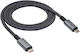 Akyga USB 4 Video Cable USB-C male - USB-C 240W PD Μαύρο 1m AK-USB-45