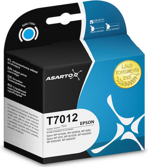 Asarto Kompatible Tintenstrahldrucker-Tintenpatrone Epson T7012 Rot 1Stück