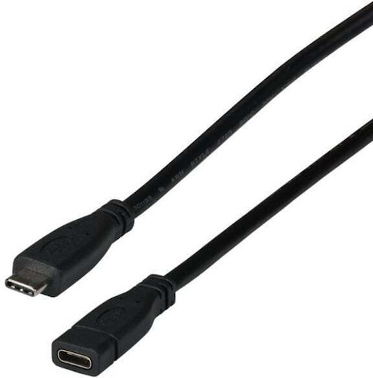 EFB USB 2.0 Cable USB-C male - USB-C female Black 1m