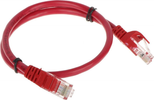 Rbline U/UTP Cat.5e (Gigabit) Καλώδιο Δικτύου Ethernet 0.5m Κόκκινο