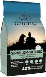 Anima 3kg Dry Food for Senior Neutered Dogs with Chicken Anima 3kg Dry Food for Senior Neutered Dogs with Chicken