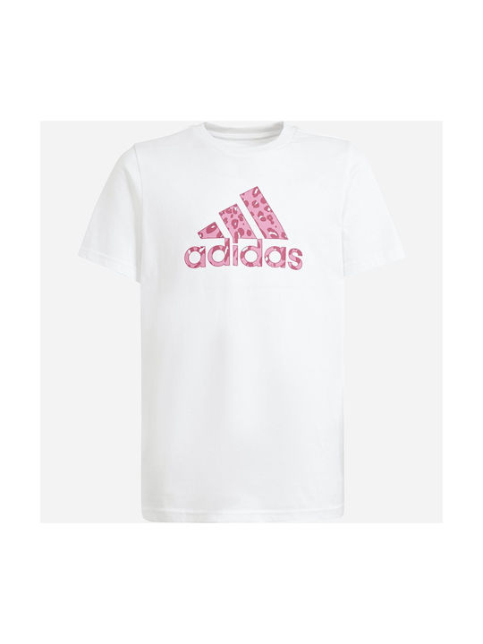 Adidas Tricou pentru copii Alb Print Graphic