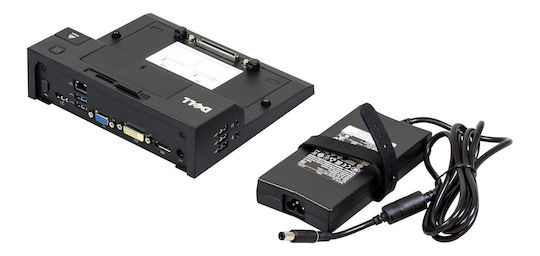 Dell E-Port Replicator Dock Docking Station με DisplayPort Ethernet Μαύρο