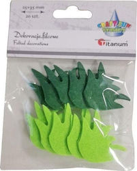 Titanum Bastelartikel 20Stück in Grün Farbe