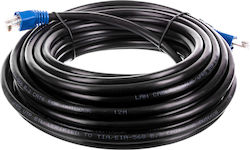 Goobay 94389 U/UTP Cat.6 Cablu Ethernet 10m Negru