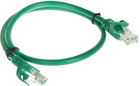 Delta U/UTP Cat.5e Ethernet Network Cable 0.5m Green