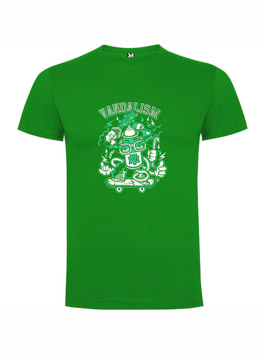 iLovePrints T-shirt Green Cotton