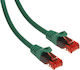 Maclean Energy U/UTP Cat.6 (Gigabit) Καλώδιο Δικτύου Ethernet 0.5m Πράσινο