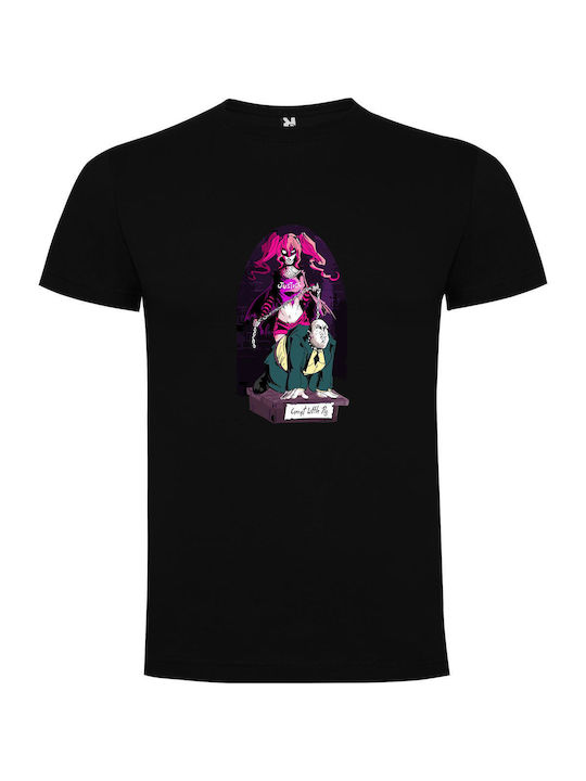 iLovePrints Femme Fatales Unleashed T-shirt Black Cotton