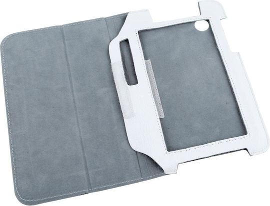 Quer Flip Cover Albă (Samsung Galaxy Tab P3100)