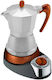 GAT Electric Stovetop Espresso Pot for 4 Cups Silver