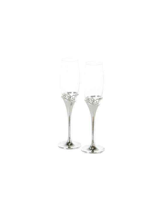 ArteLibre Glass Champagne made of Glass Goblet 1pcs