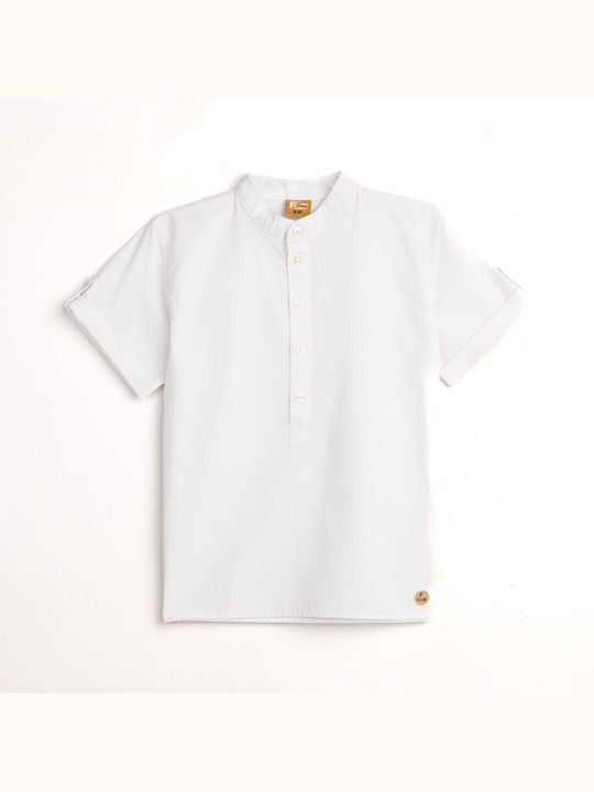 Funky Kids Polo Short Sleeve White