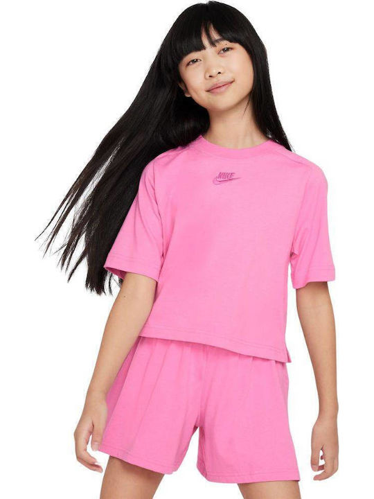 Nike Παιδικό T-shirt Ροζ Sportswear