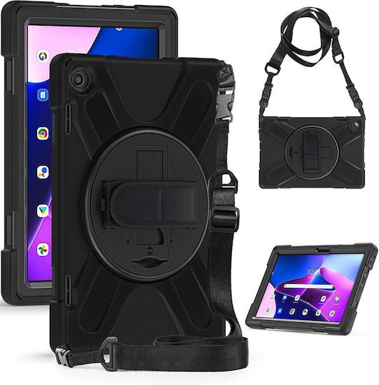 eSTUFF Flip Cover Schwarz Lenovo TAB M10 Plus Gen 3 10,6" 2022 (TB-125F/TB-128F)