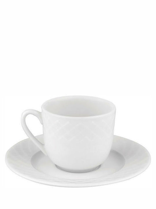 Porcelain Tea Cup Set White