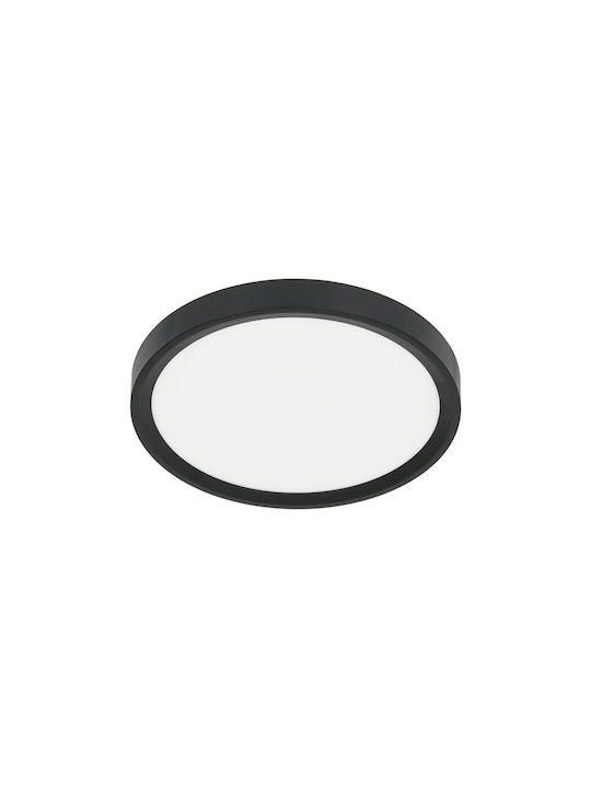 Milagro Modern Ceiling Mount Light with Integrated LED in Black color