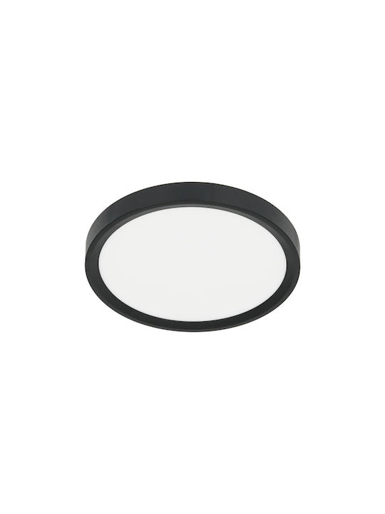 Milagro Modern Ceiling Light with Integrated LED Black