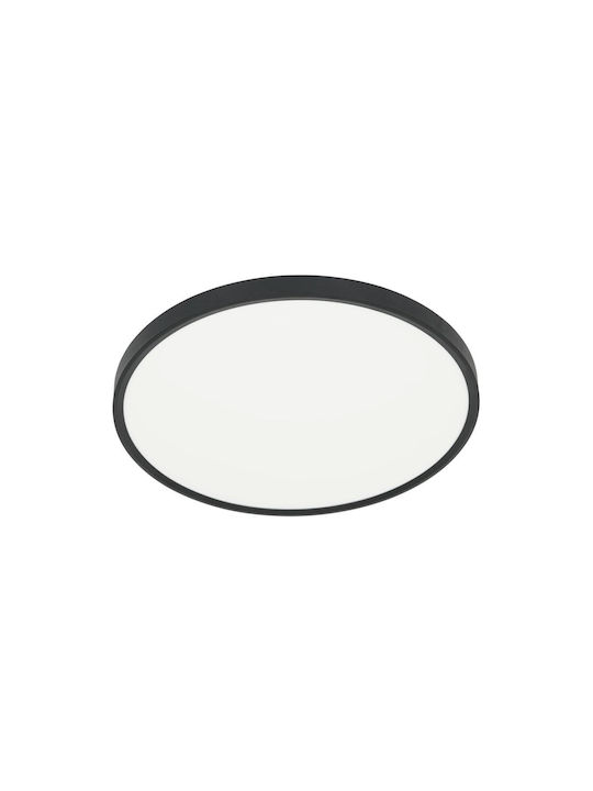 Milagro Modern Ceiling Light with Integrated LED Black