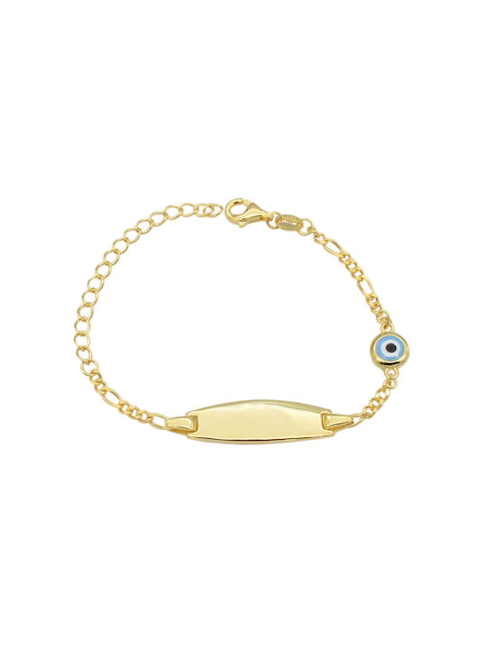 Prince Silvero Kids Bracelet ID from Gold-plate...