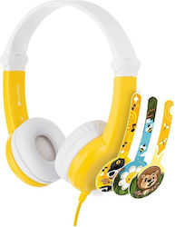 Onanoff Buddyphone Connect Ενσύρματα On Ear Παιδικά Ακουστικά Κίτρινα