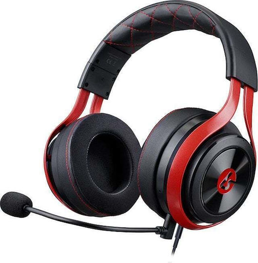 Lucidsound LS25 Over Ear Gaming Headset με σύνδεση 2x3.5mm Μαύρο / Κόκκινο for PS5 / PC / PS4 / XBOX