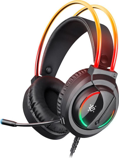 Defender Flame Auf dem Ohr Gaming-Headset mit Verbindung 2x3,5mm / USB Schwarz
