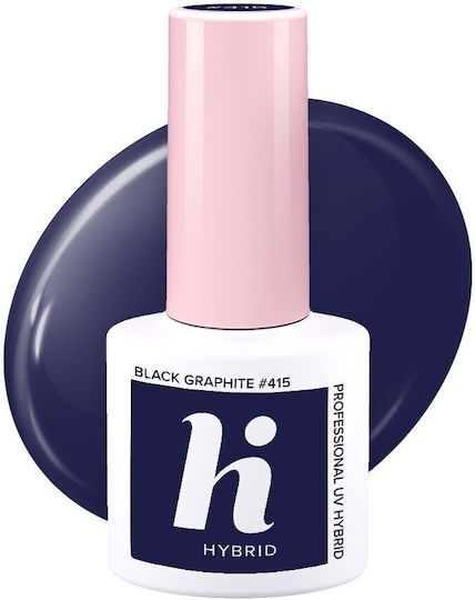 Hi Hybrid Halb-permanenter Nagellack Black Graphite 5ml 1Stück